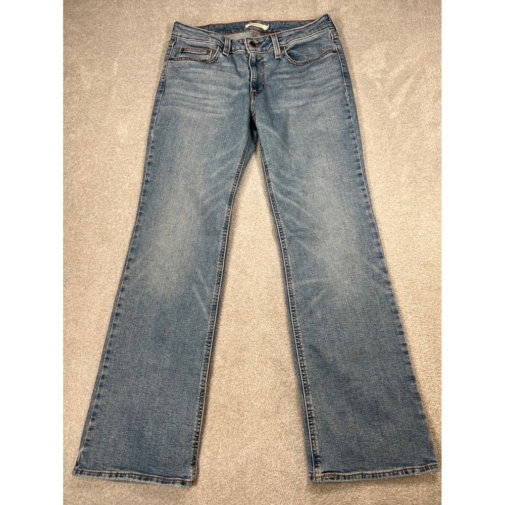 Levi's Superlow Boot Jeans 30 Blue Low Rise Bootcut Y2K Stretch Denim